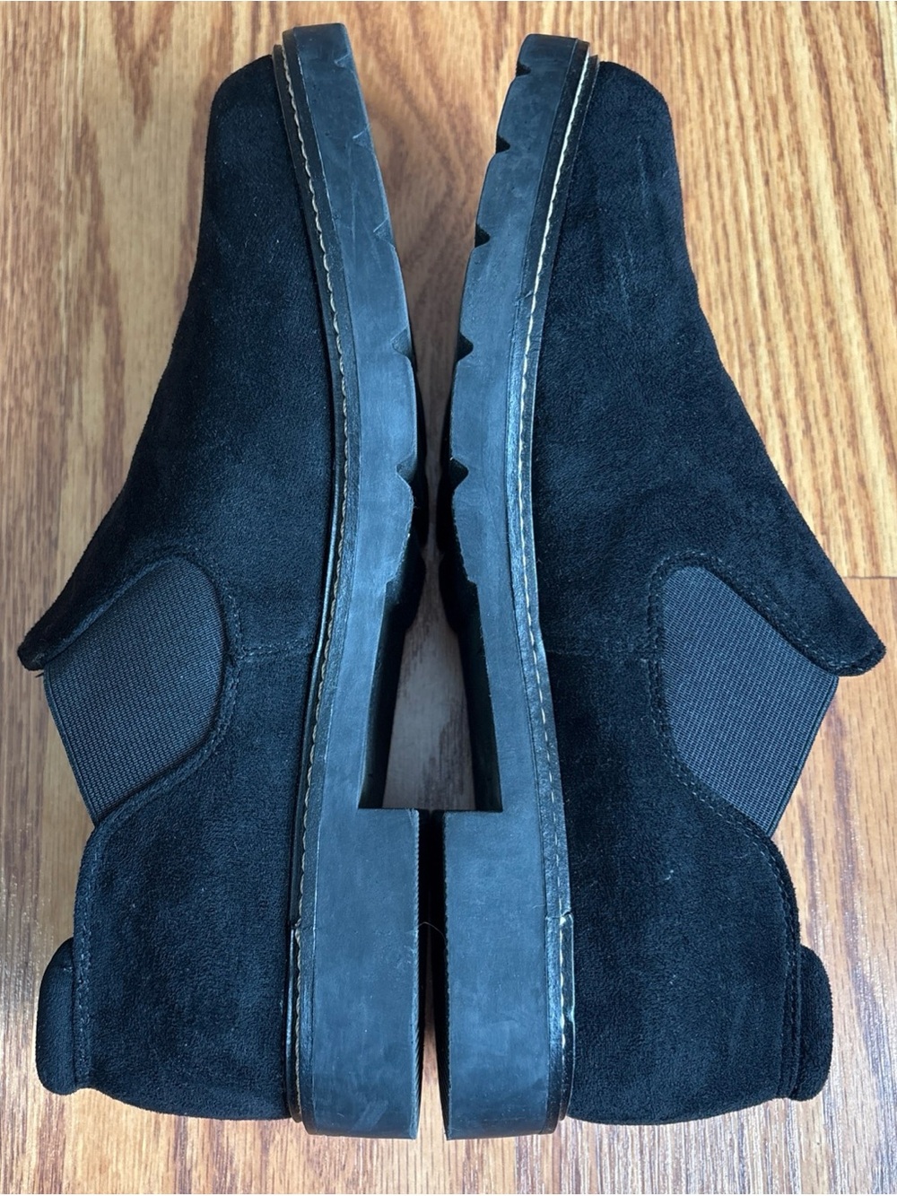 Anne Klein Women's Iflex Solid Black Suede Slip-on Round Toe Comfort Loafer 8.5M - Picture 3 of 14